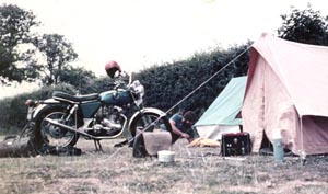 Camping in England 1970