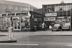 Gus Kuhn Motors at 275 Clapham Road in the 60s.