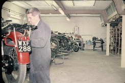 Gus Kuhn's workshop in the late 50s or 60s