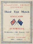 Third Test Match, England vs Australia at Stamford Bridge.