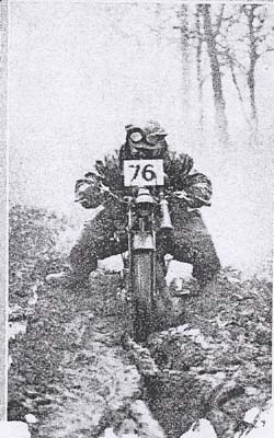 Gus on the Calthorpe he also took dirt track racing