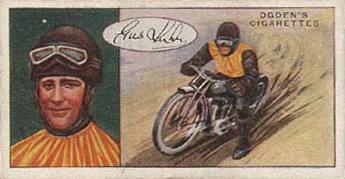 Ogdens cards 'Famous Dirt Track Riders' No 14 Gus Kuhn